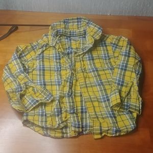 Boys plaid button down